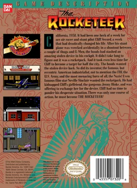 Rocketeer, The (USA) box cover back